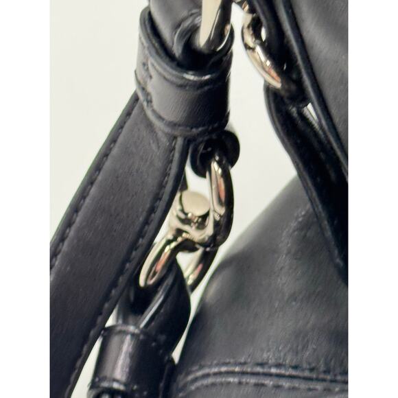 Copied - Coach Womens Purse Navy Leather Mini Brooke Carryall Satchel - Picture 5 of 8